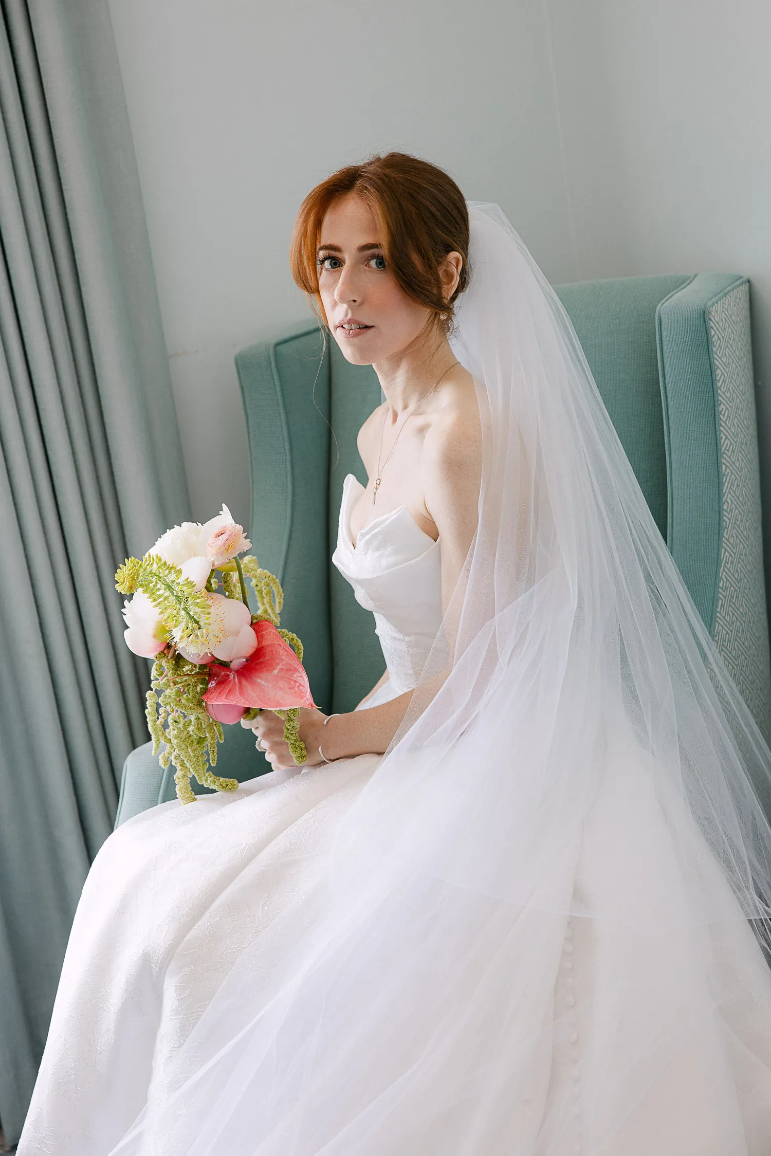 Elegant portrait of a bride