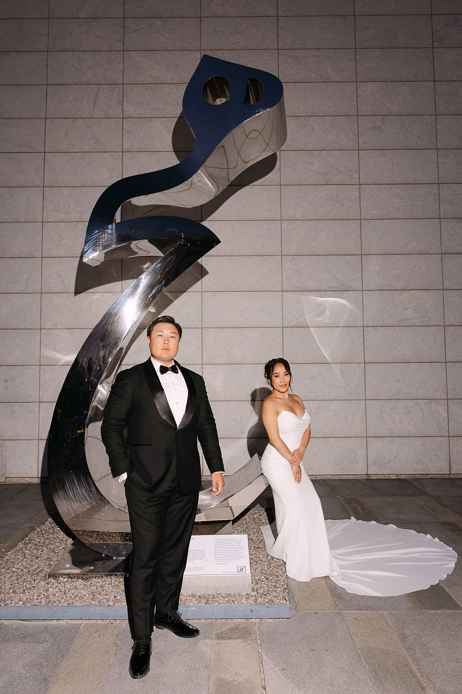 Magazine-worthy couple picture at Aga Khan