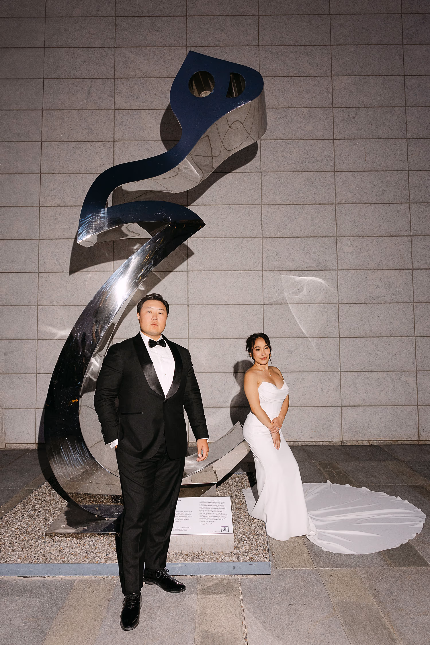 Magazine-worthy couple picture at Aga Khan