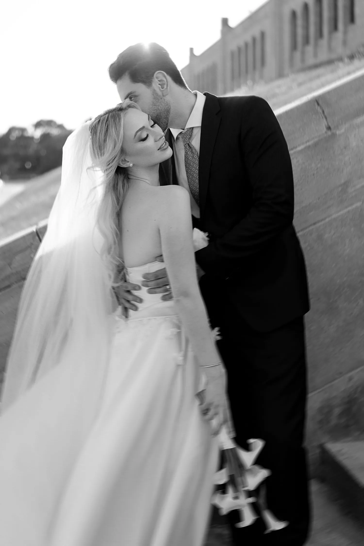 Refined couple portrait at Harris Treatment plant
