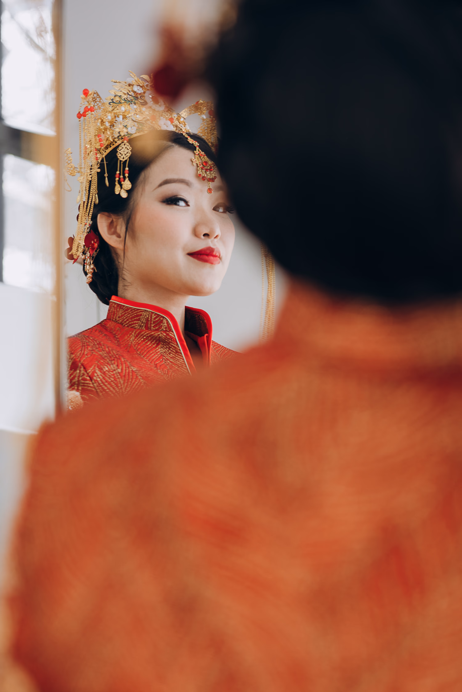 Portrait of chinese bride