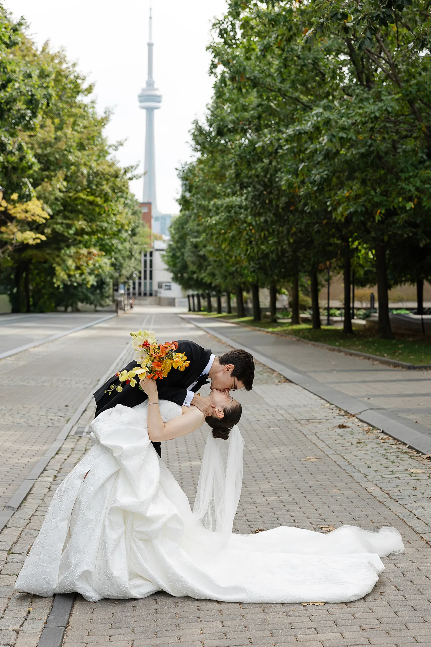 Timeless couple portrait photographed at UofT
