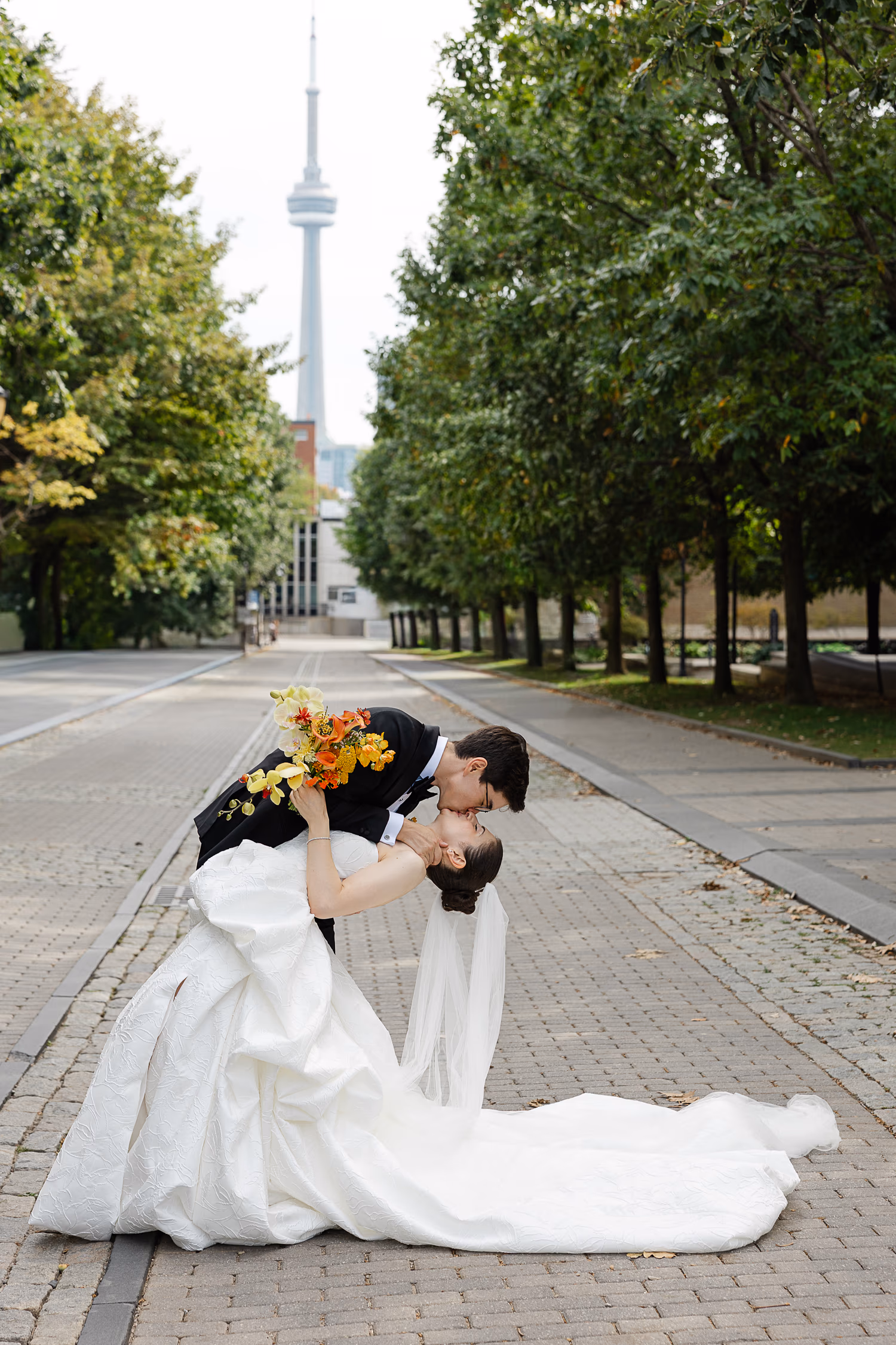 Timeless couple portrait photographed at UofT