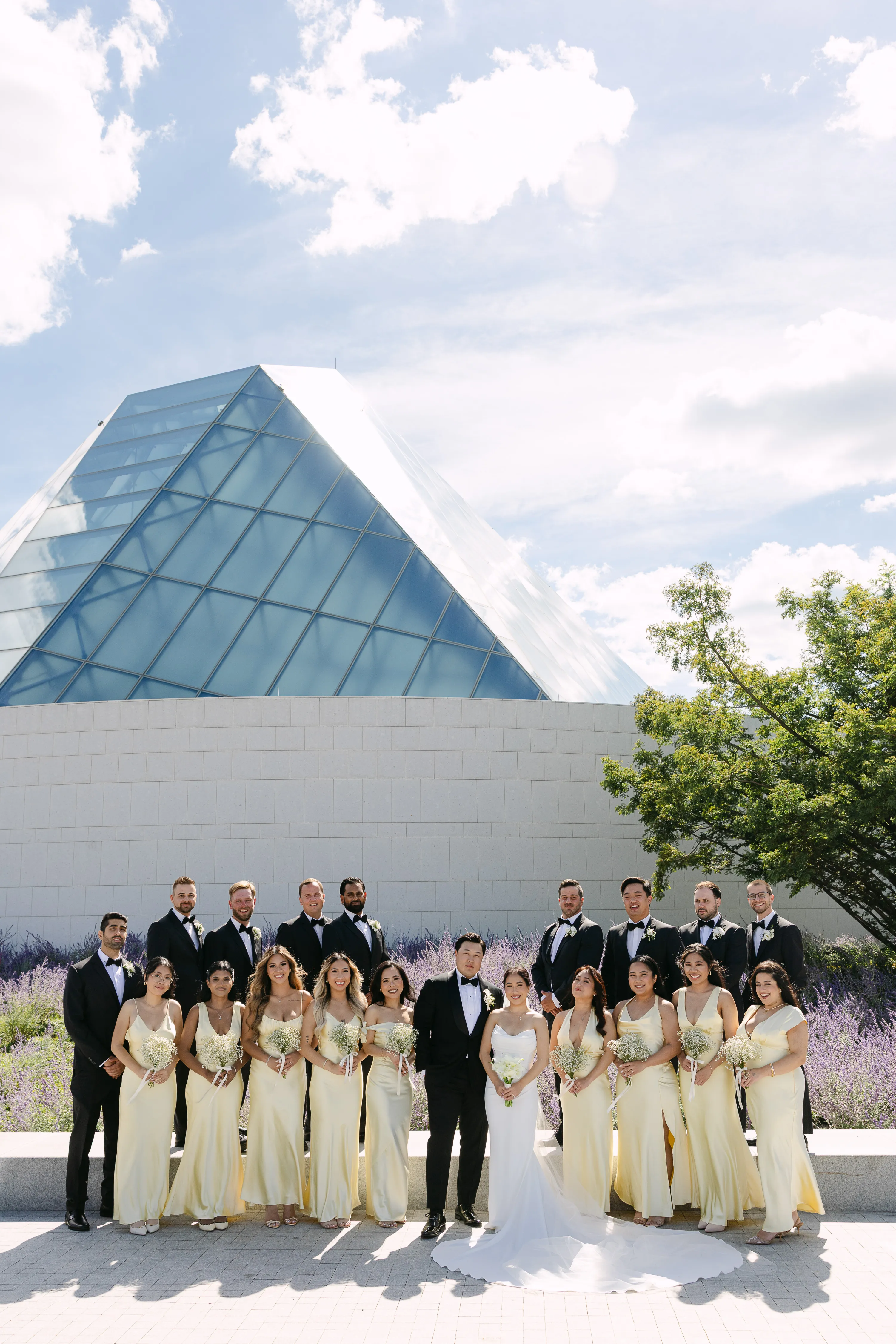 Aga Khan Museum wedding party photo