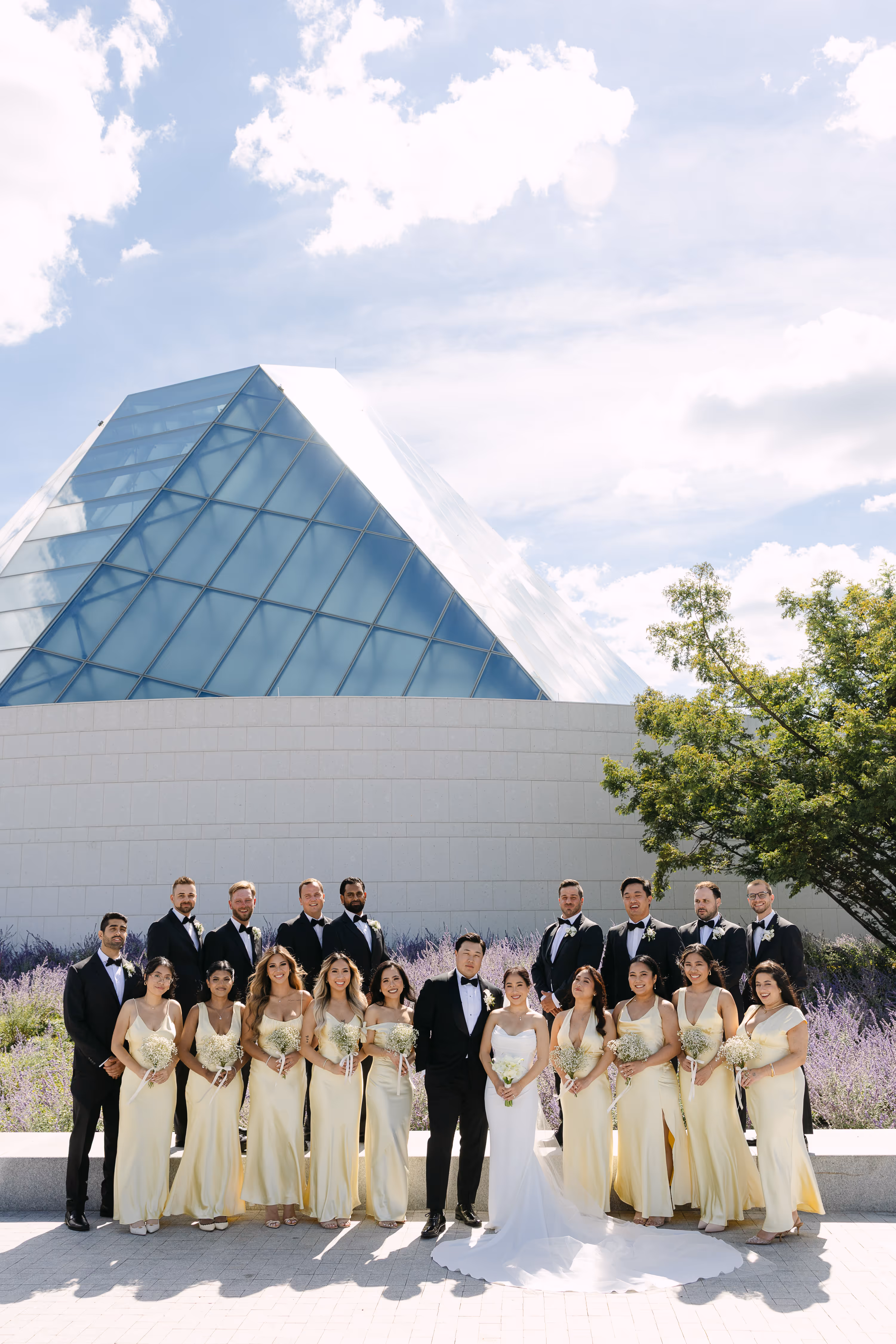 Aga Khan Museum wedding party photo