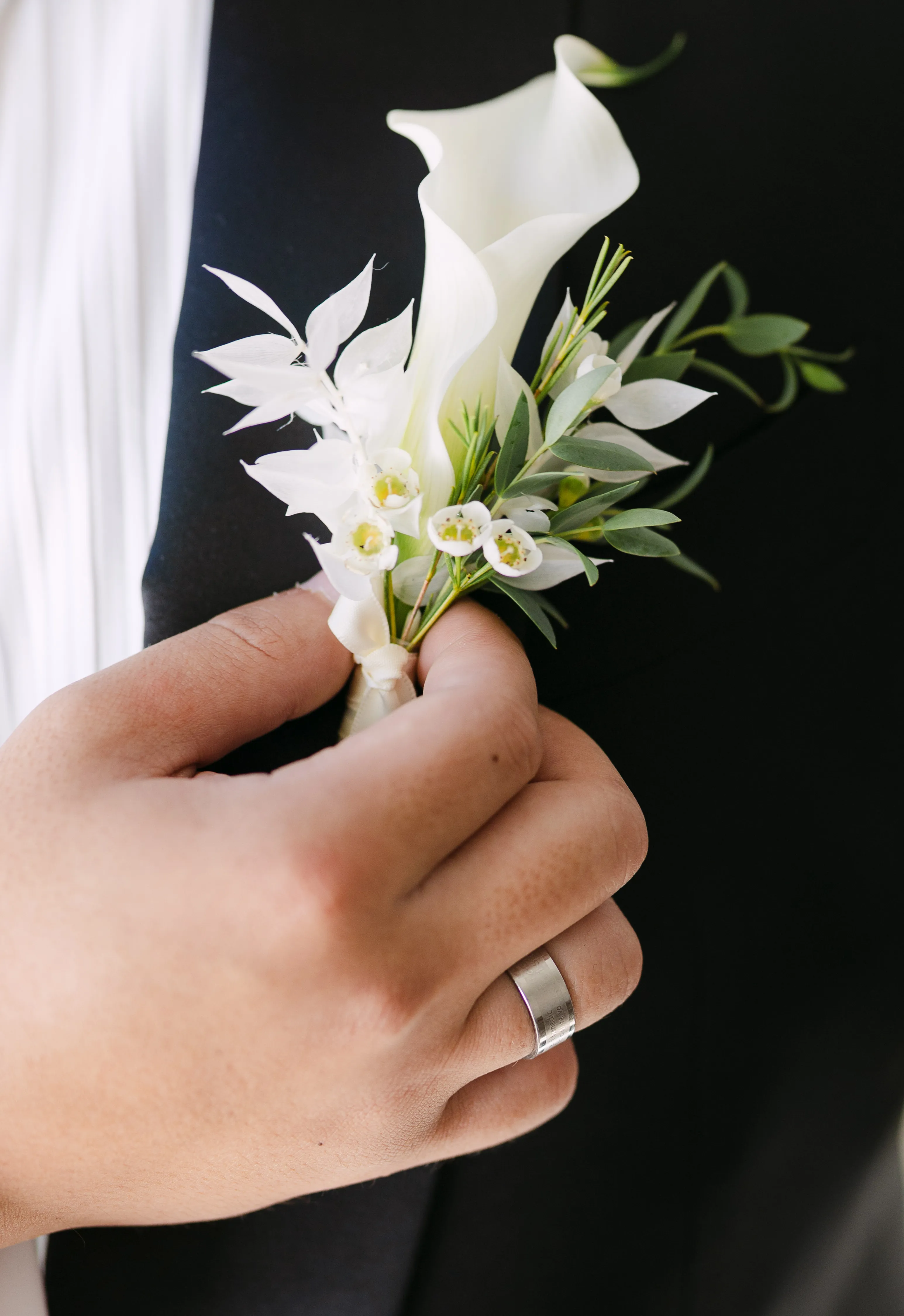 Wedding details closeup photo