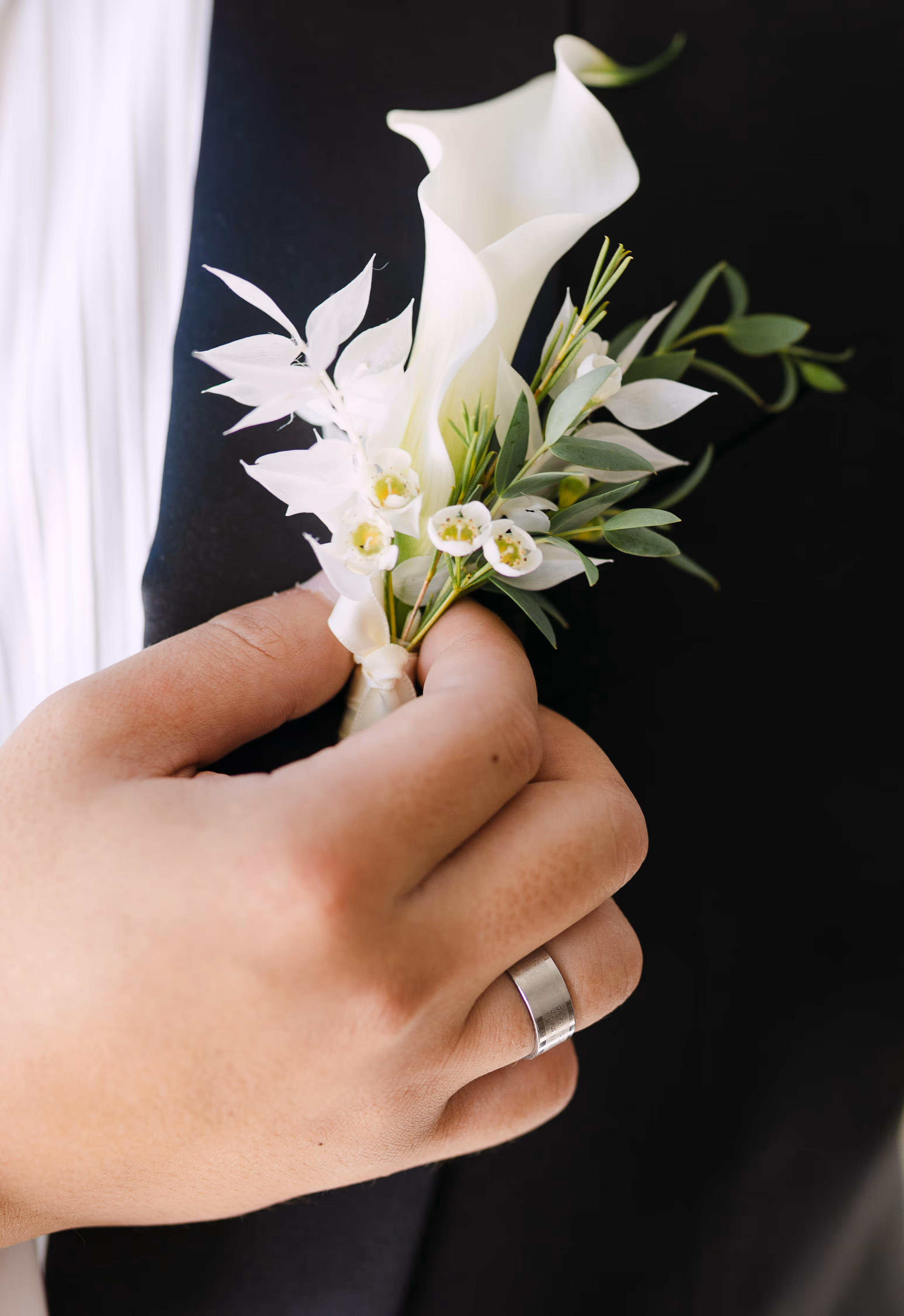 Wedding details closeup photo