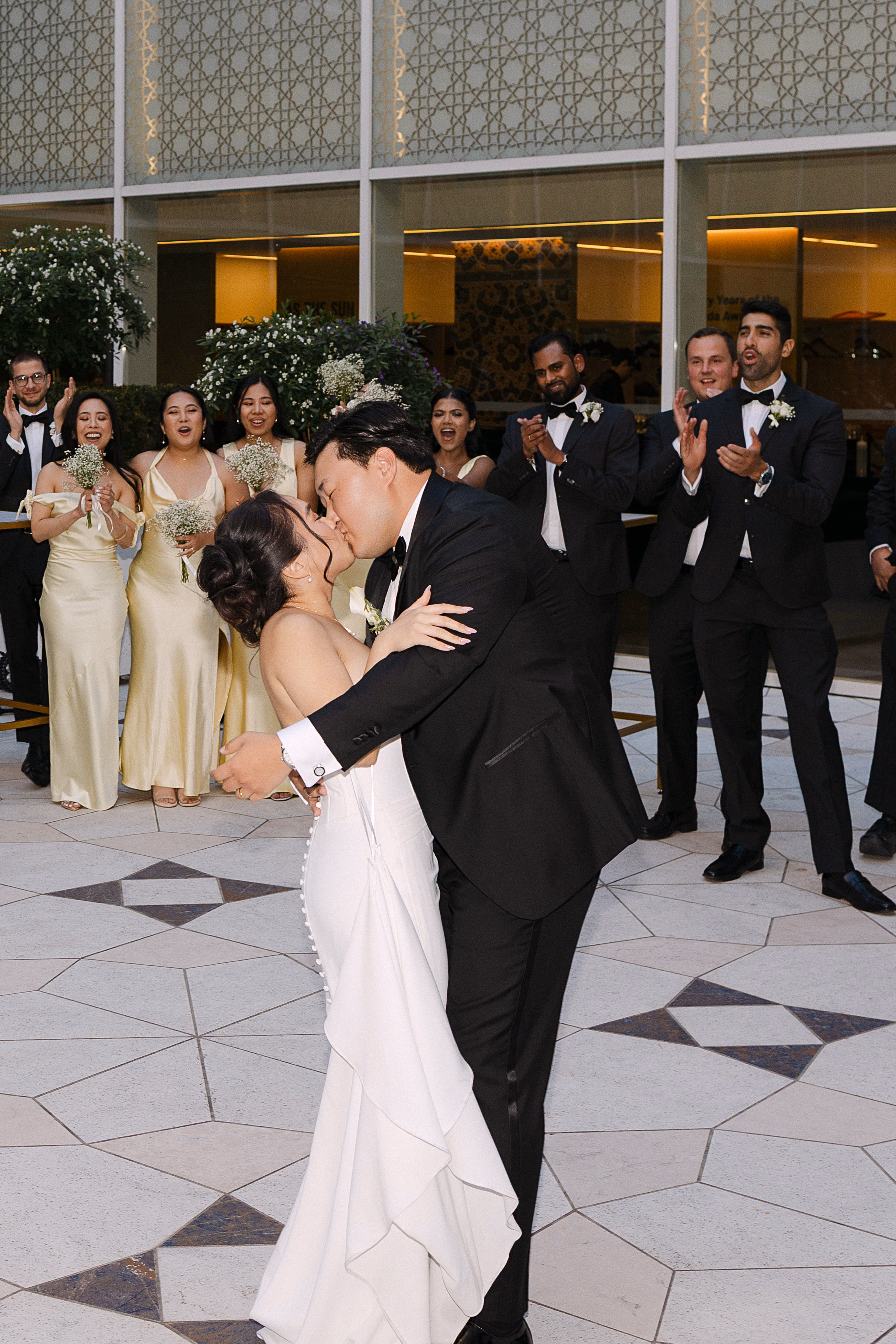 First dance of bride and groom at Aga Khan Museum