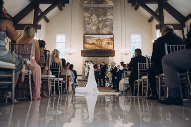 ancaster mill chapel ceremony photo