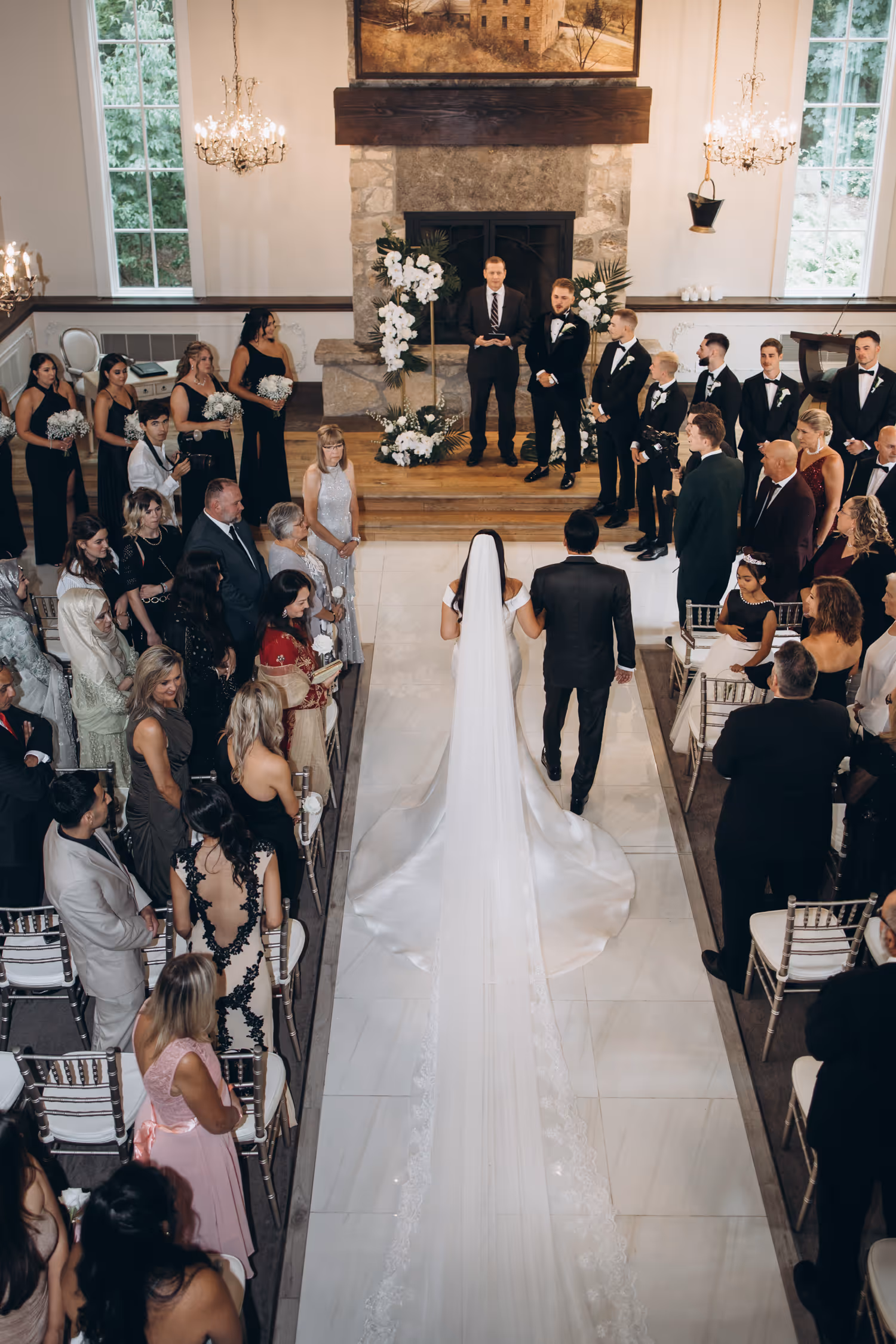 Ancaster Mill Chapel Wedding Ceremony Photos