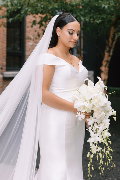 ancaster mill wedding photo of the bride