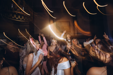 Ancaster wedding photographer dancefloor shot