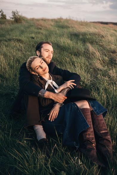 engagement photo at Blue Mountain