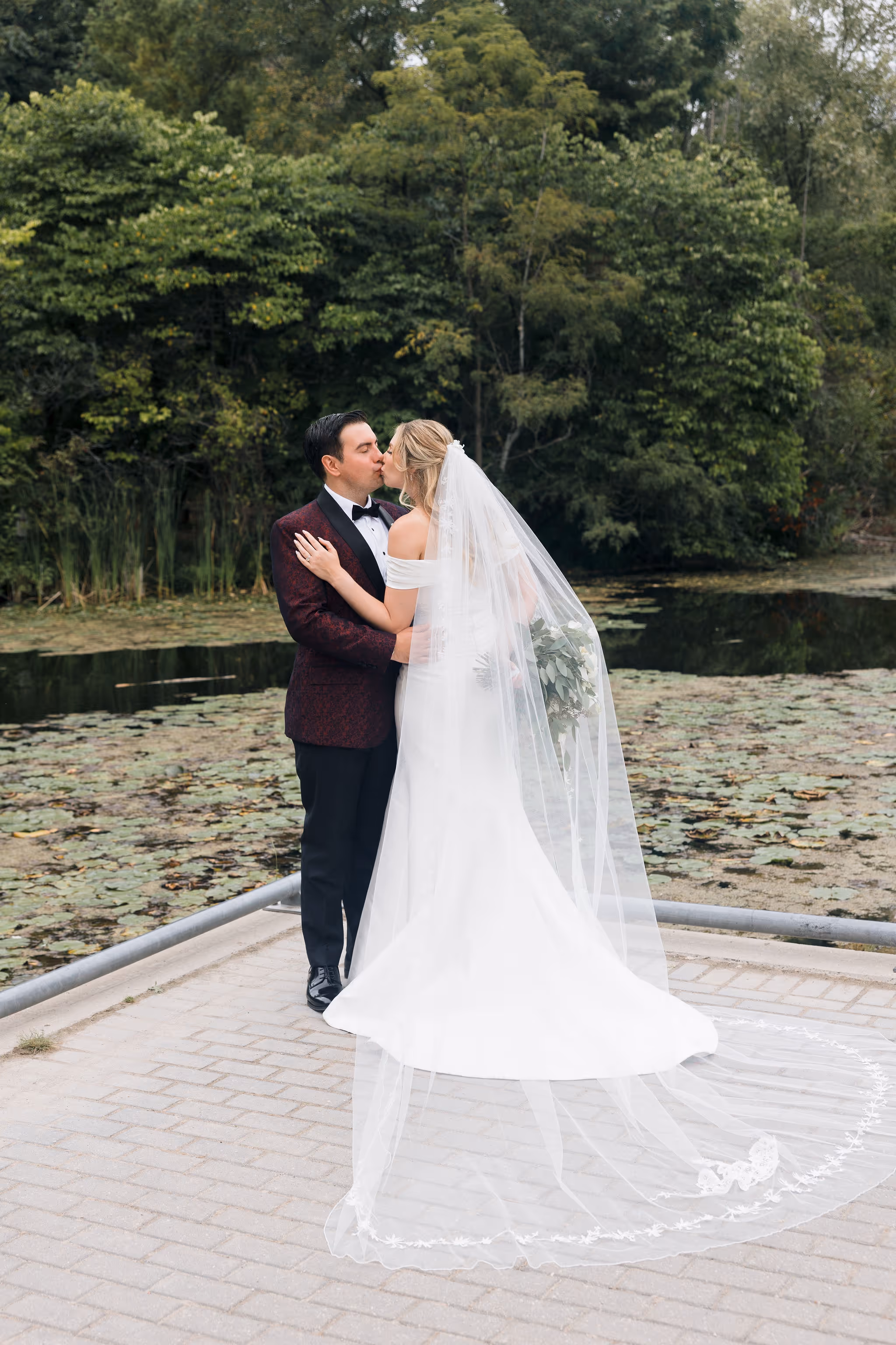 Luxury Evergreen Brick Works wedding photo