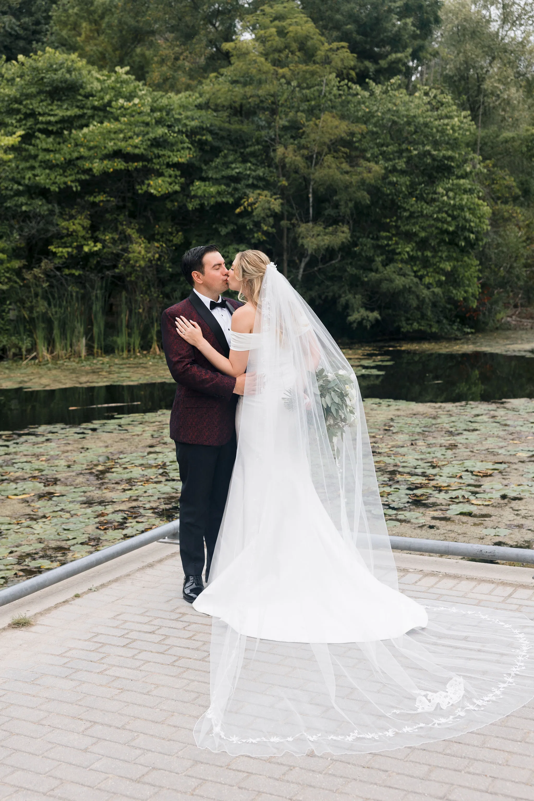 Luxury Evergreen Brick Works wedding photo