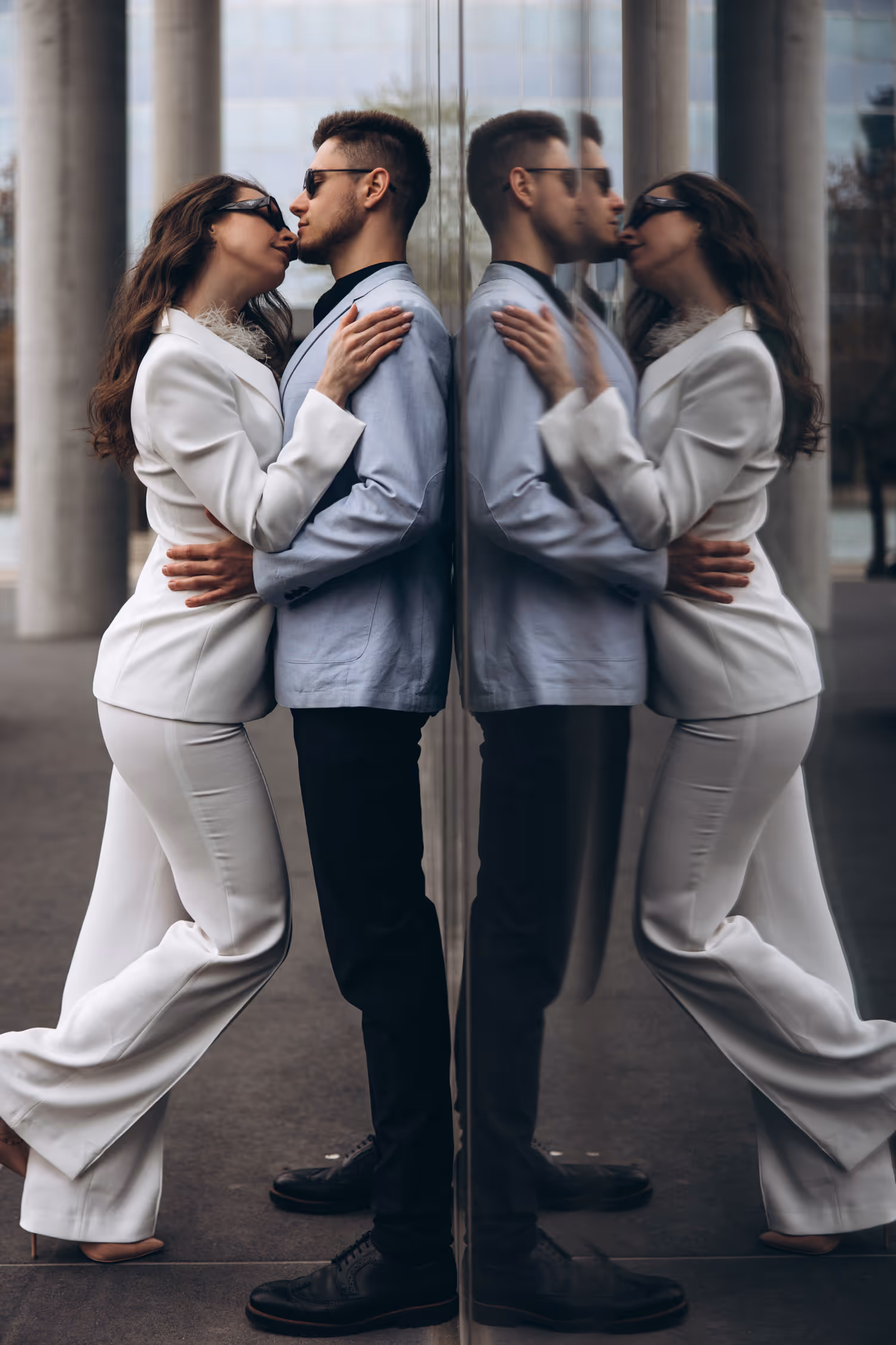 University Carr Hall Engagement Photoshoot