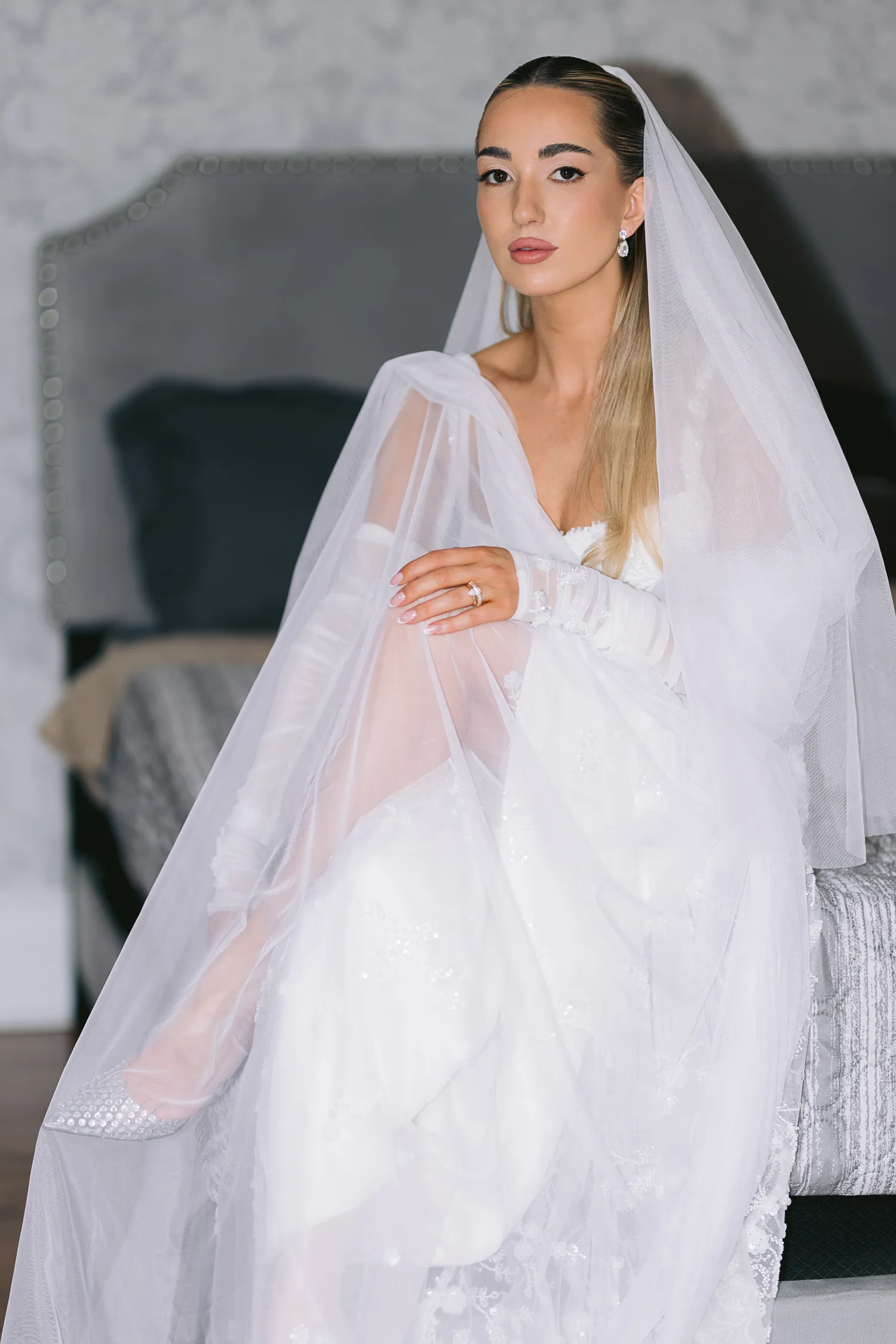 Bride getting ready at The Doctor’s House wedding venue