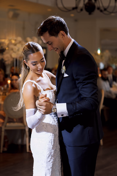 bride and groom first dance photo at The Doctor’s House