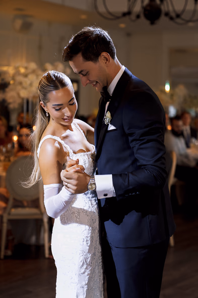 bride and groom first dance photo at The Doctor’s House