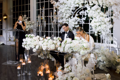 Classic wedding reception photography at The Doctor’s House