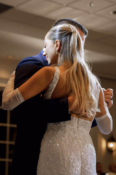 Father and daughter moment at The Doctor’s House wedding