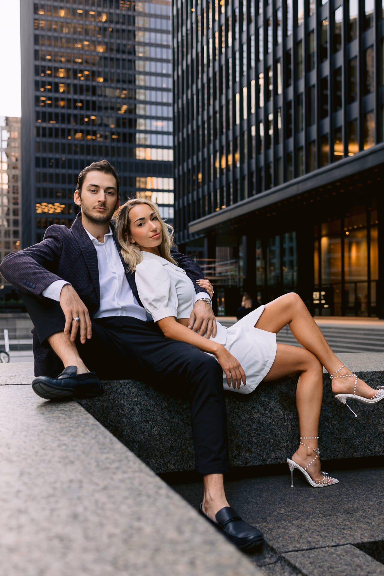 Urban Engagement Photoshoot in Downtown Toronto