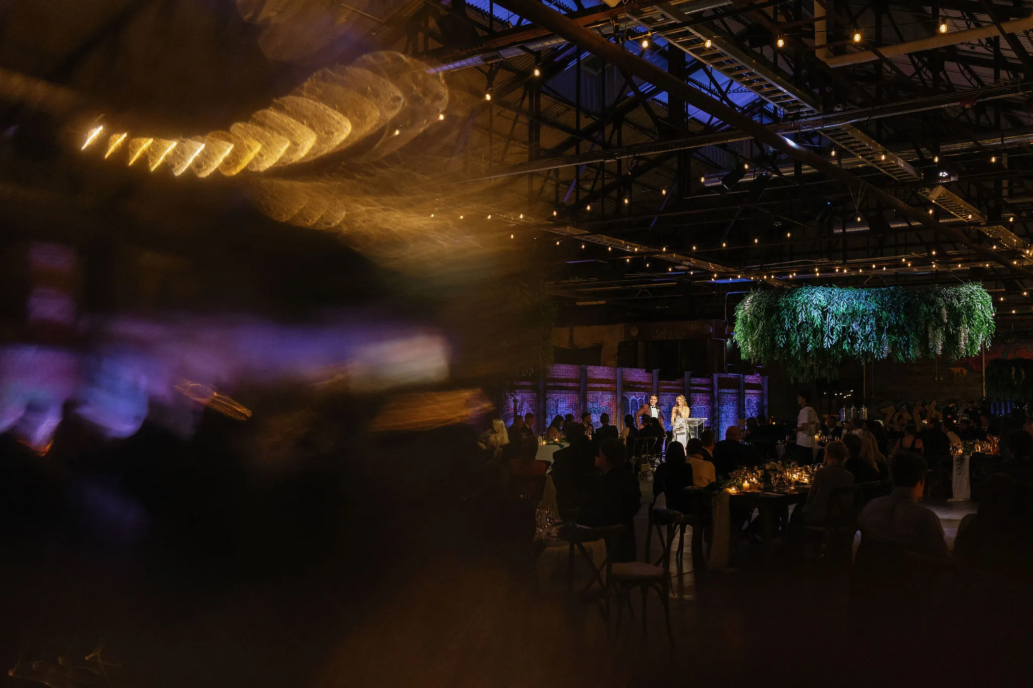 reception moment at Evergreen Brickworks