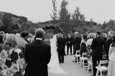 Candid ceremony moment at Evergreen Brickworks