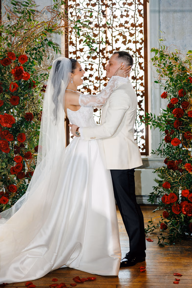 George Restaurant wedding candid moment