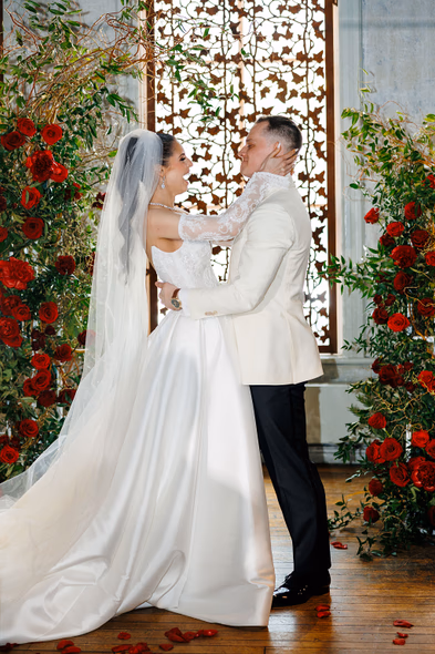 George Restaurant wedding candid moment