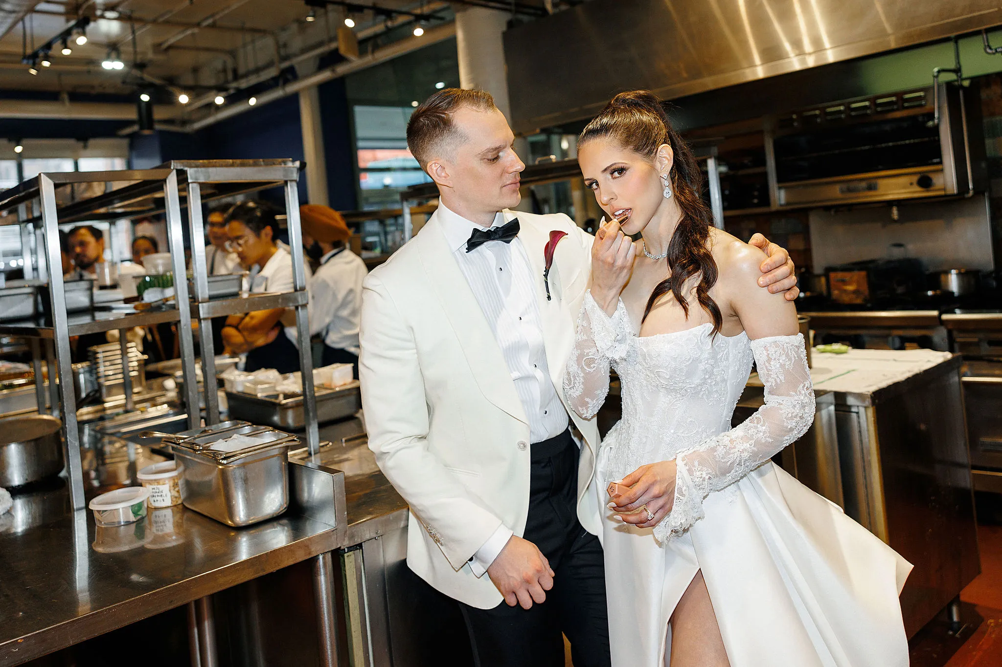 fashion-inspired photo at George restaurant Toronto kitchen