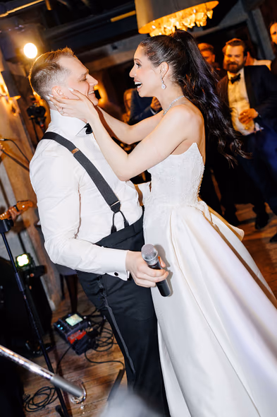 George restaurant wedding photography couple dancing joyfully