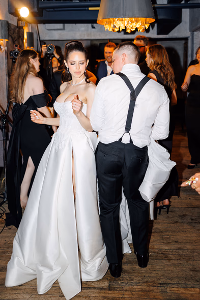 George restaurant wedding photography reception dancing guests