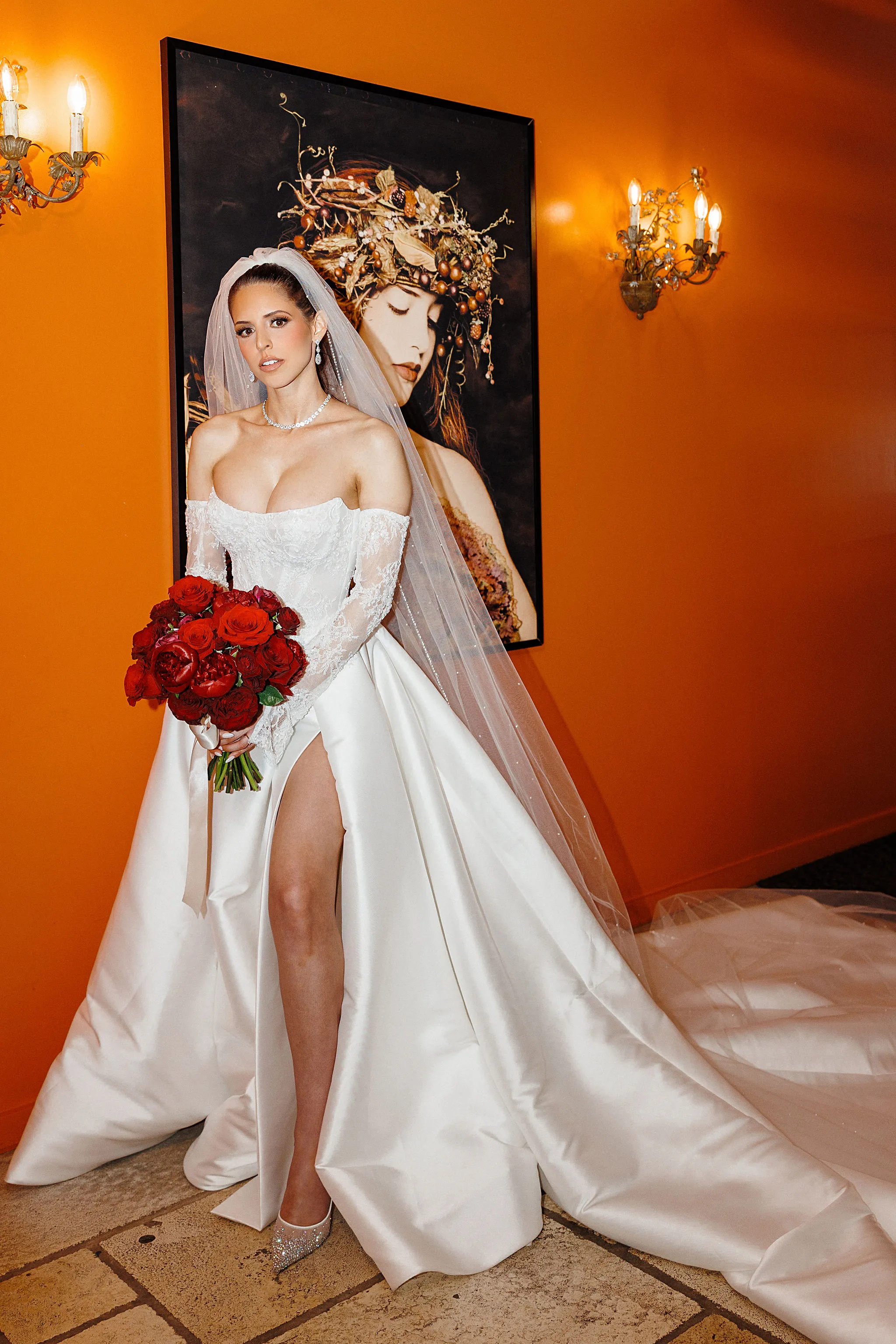 Bride getting ready George Restaurant wedding