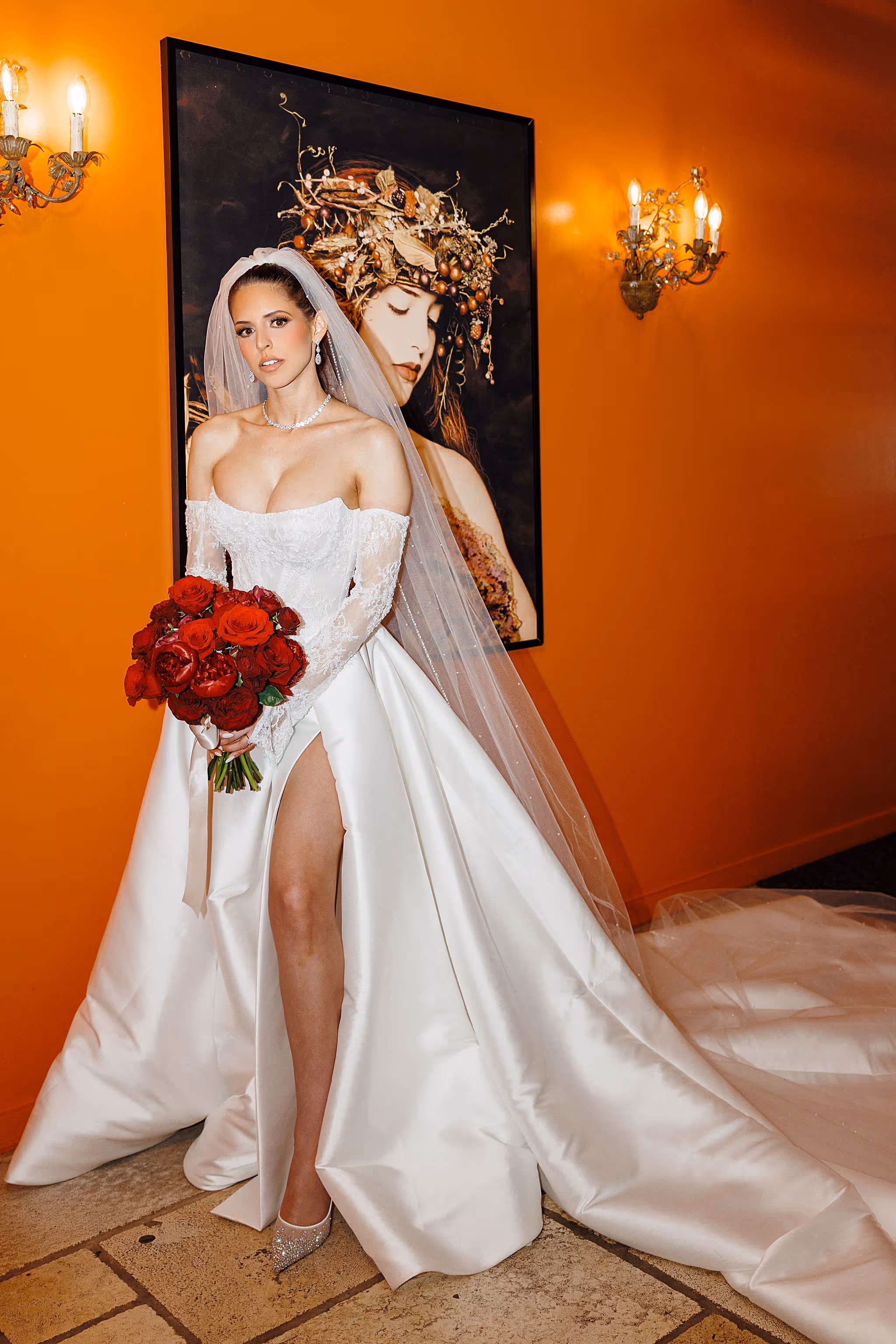 Bride getting ready George Restaurant wedding