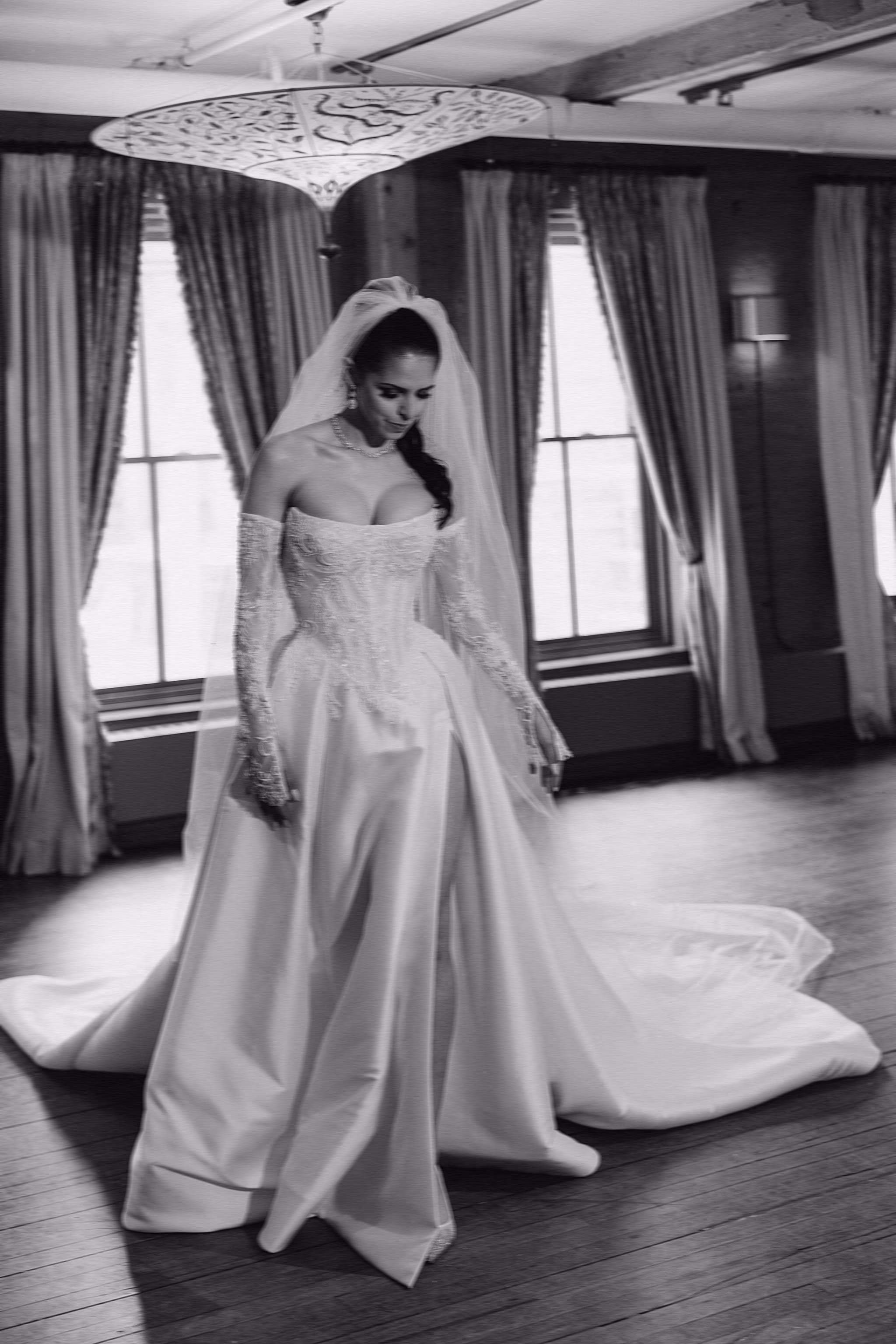 Bride portrait George Restaurant Toronto wedding