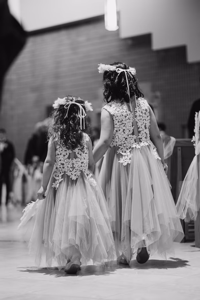 wedding at catholic church at Markham