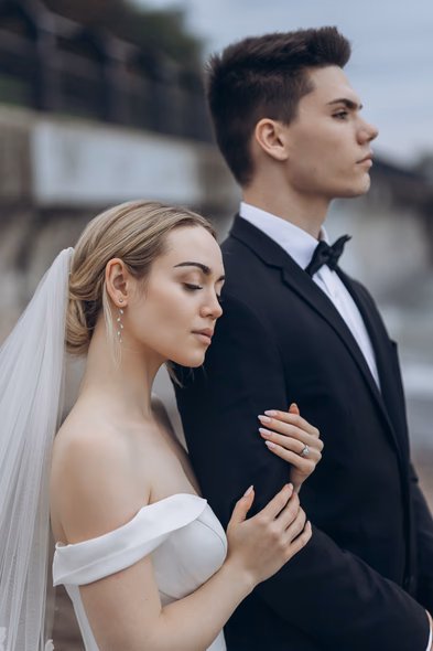 editorial wedding photo at RC Harris Treatment Plant