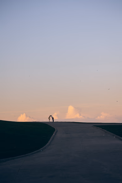 engagement photoshoot at Harris Water Treatment