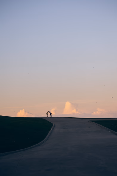 engagement photoshoot at Harris Water Treatment
