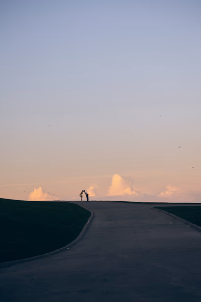 engagement photoshoot at Harris Water Treatment
