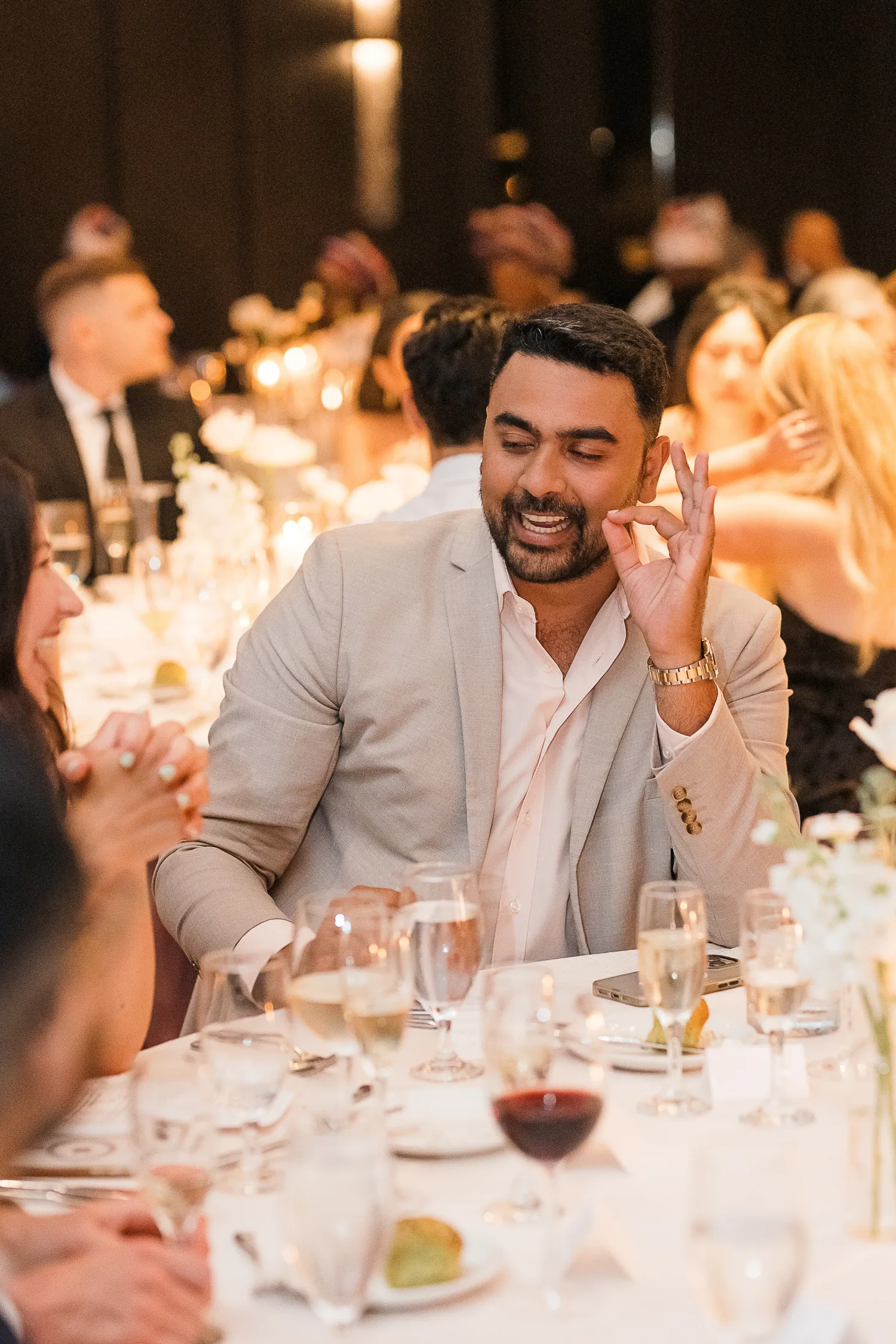 wedding guests at Hotel X