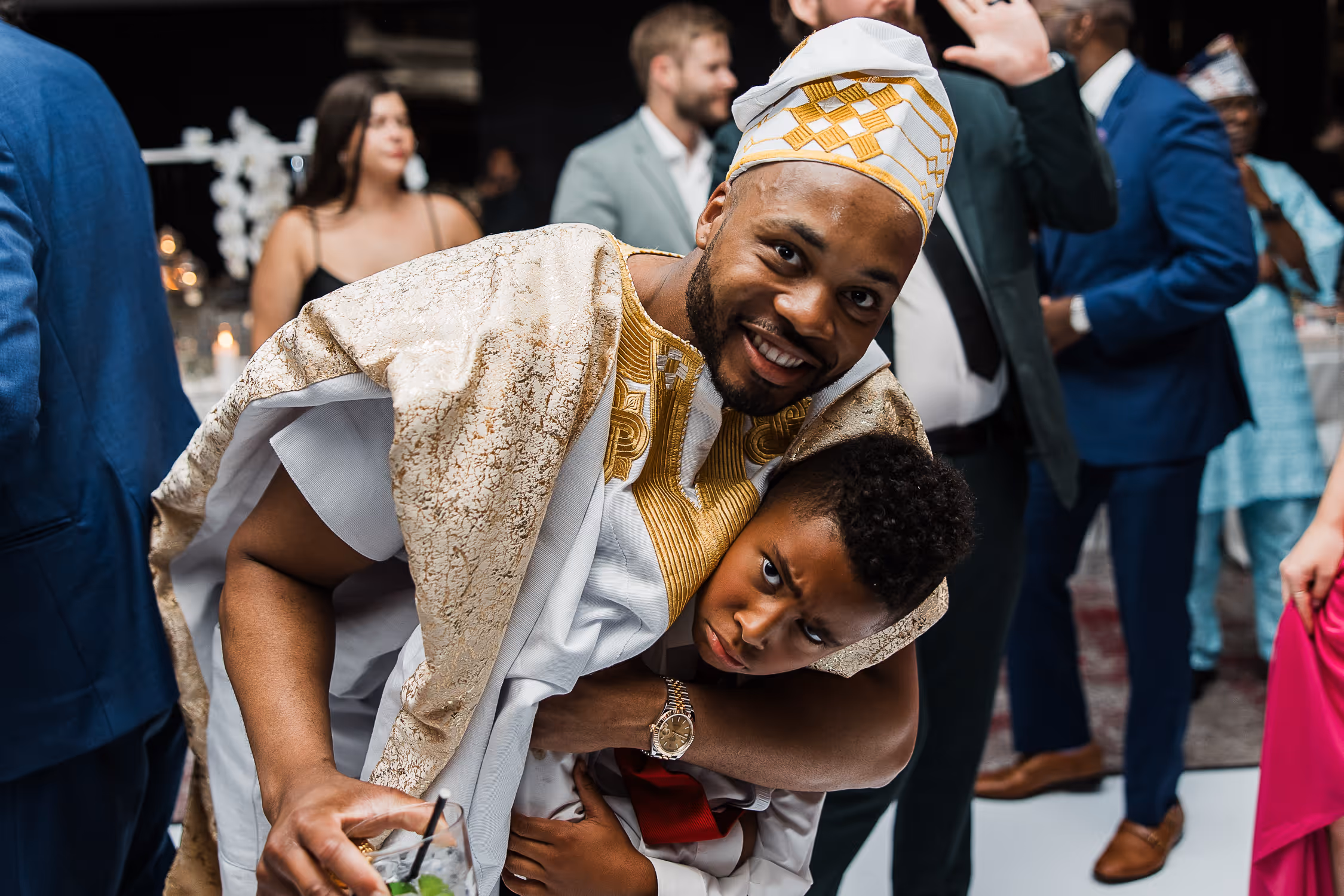 guests celebrating wedding at Hotel X 