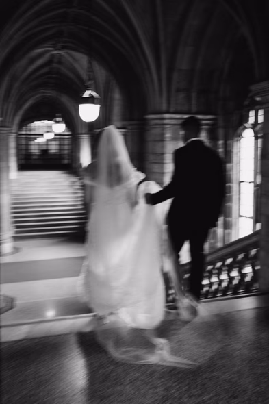 uoft wedding grand staircase moment
