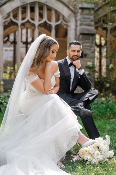 knox college wedding portraits