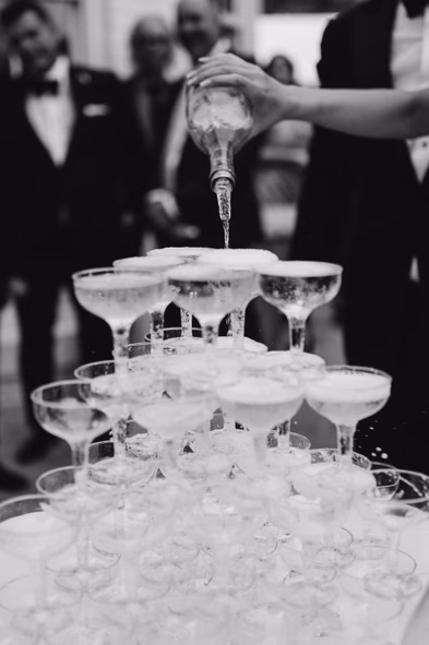uoft wedding champagne tower