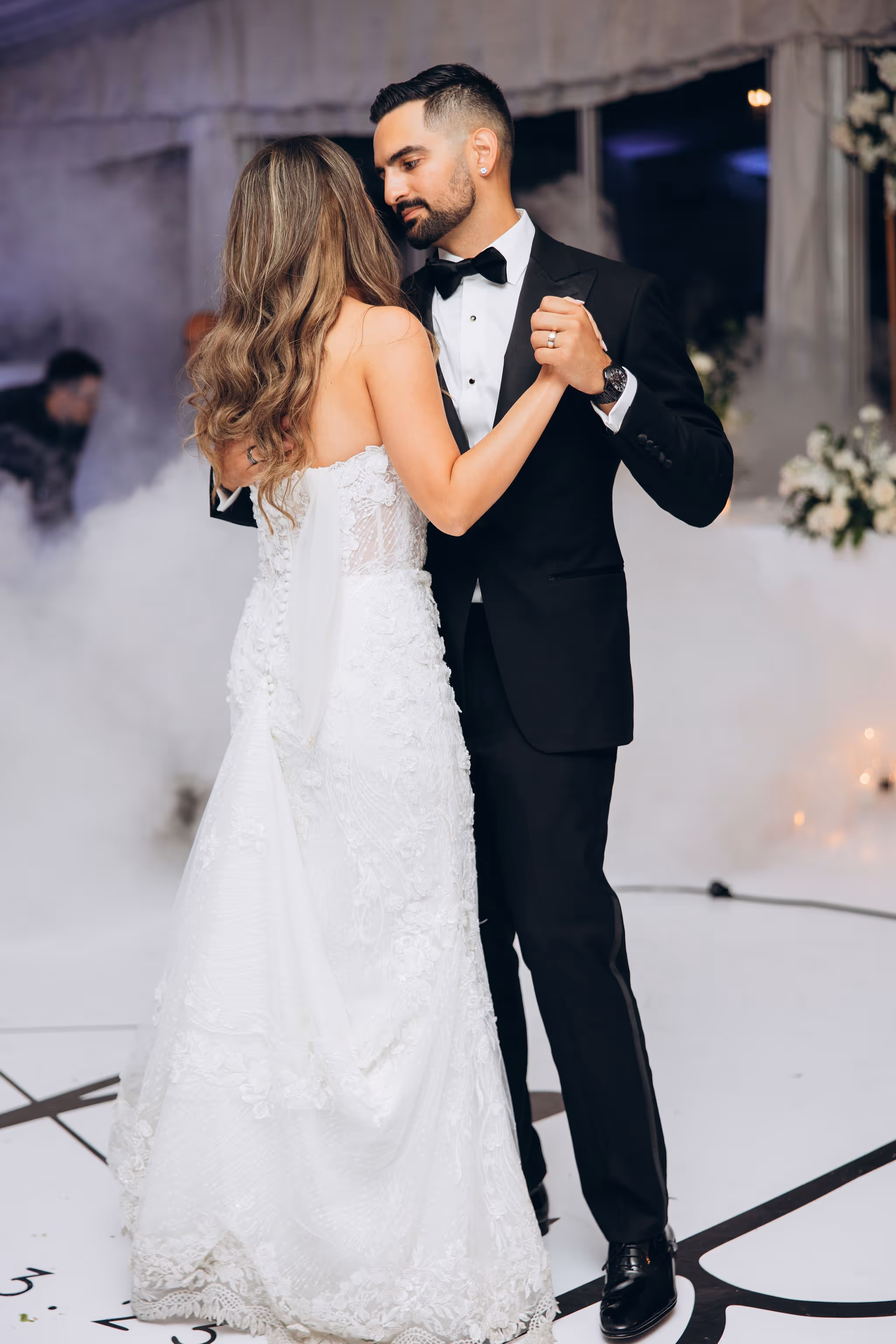 first dance at Harding Waterfront Estate wedding