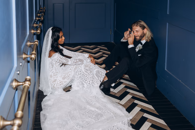 couple posing at Lena Restaurant