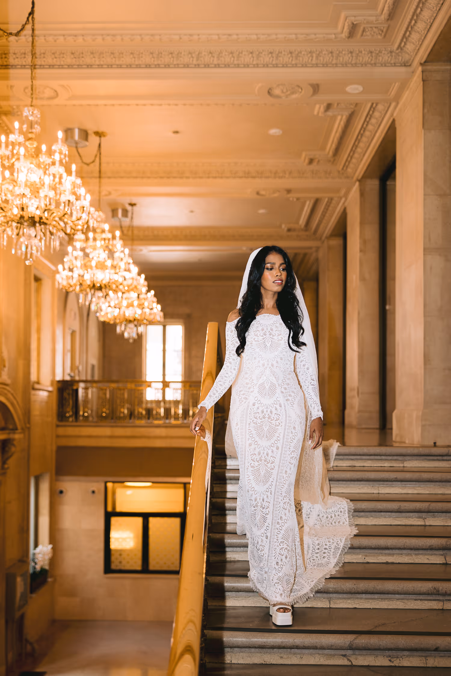 portrait of the bride at One King West Hotel