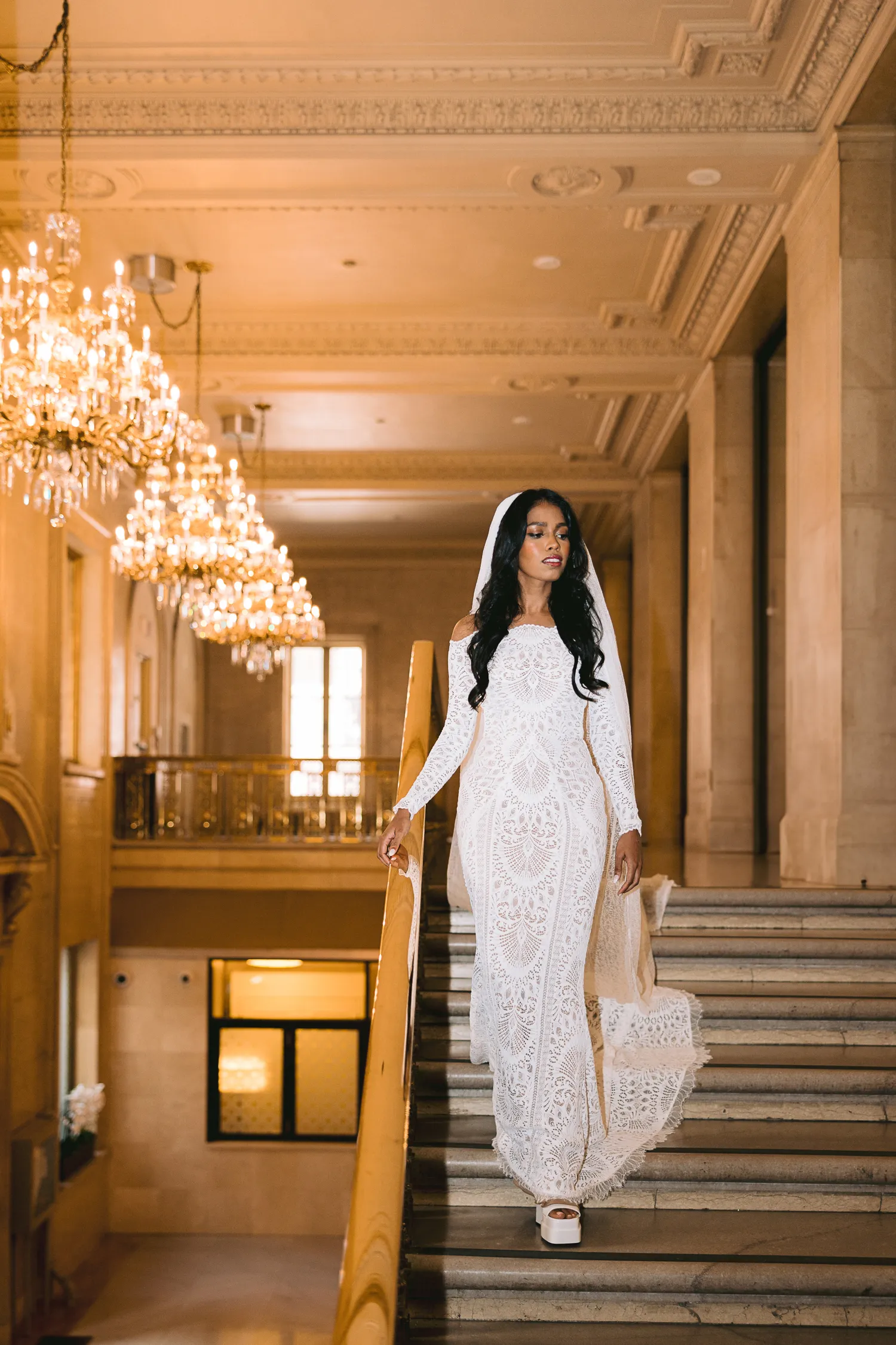 portrait of the bride at One King West Hotel